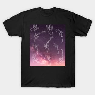 Koi fish in the milky way T-Shirt